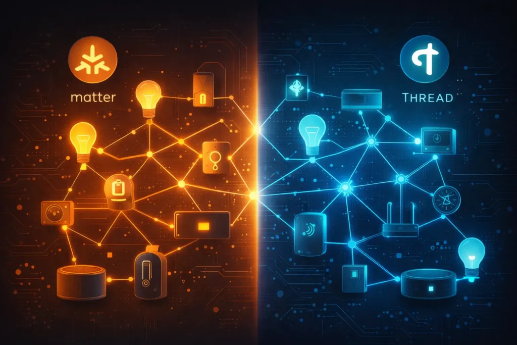 Matter vs Thread for Smart Homes